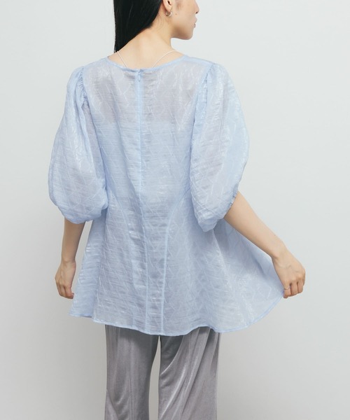 KBF(ケイビーエフ)の「パネルラインシアーブラウス(シャツ/ブラウス・レディース・ブラック/ブルー/アイボリー・ONE)」の20枚目の写真