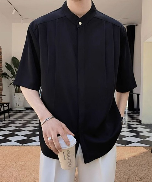 REBALANCE（リバランス）の「バンドカラー半袖シャツ（シャツ/ブラウス・メンズ・C/B/A・LARGE/MEDIUM）」の12枚目の写真