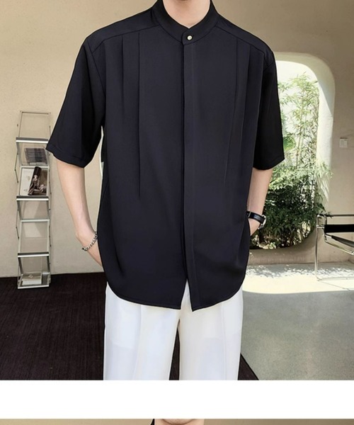 REBALANCE（リバランス）の「バンドカラー半袖シャツ（シャツ/ブラウス・メンズ・C/B/A・LARGE/MEDIUM）」の14枚目の写真