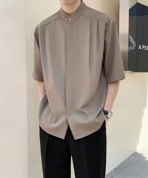 REBALANCE（リバランス）の「バンドカラー半袖シャツ（シャツ/ブラウス・メンズ・C/B/A・LARGE/MEDIUM）」の15枚目の写真