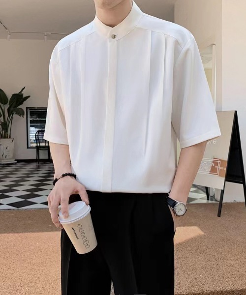 REBALANCE（リバランス）の「バンドカラー半袖シャツ（シャツ/ブラウス・メンズ・C/B/A・LARGE/MEDIUM）」の16枚目の写真