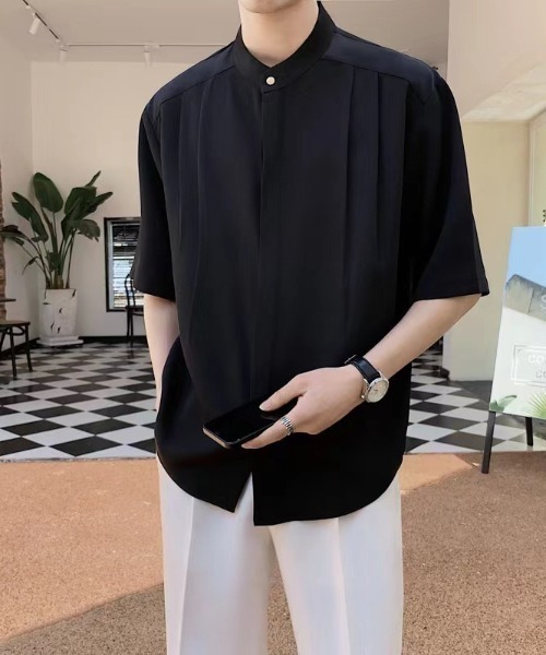 REBALANCE（リバランス）の「バンドカラー半袖シャツ（シャツ/ブラウス・メンズ・C/B/A・LARGE/MEDIUM）」の17枚目の写真
