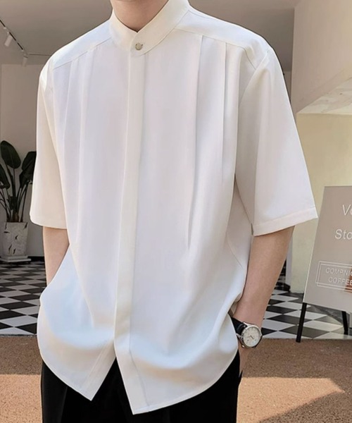 REBALANCE（リバランス）の「バンドカラー半袖シャツ（シャツ/ブラウス・メンズ・C/B/A・LARGE/MEDIUM）」の20枚目の写真