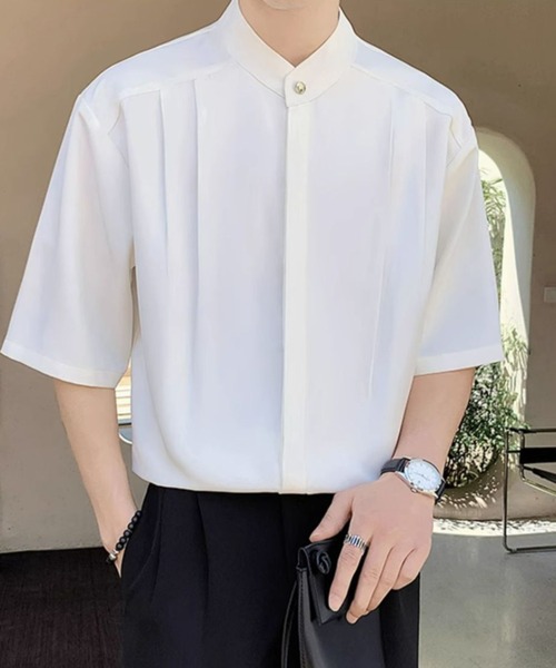 REBALANCE（リバランス）の「バンドカラー半袖シャツ（シャツ/ブラウス・メンズ・C/B/A・LARGE/MEDIUM）」の22枚目の写真