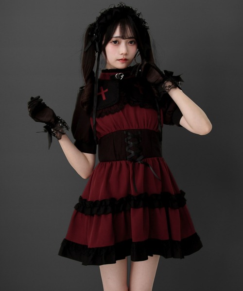【即完売】　ヴァレンティノ　コレクションシリーズ　ラブブレード　ワンピース M 即完売】 ヴァレンティノ コレクションシリーズ ラブブレード