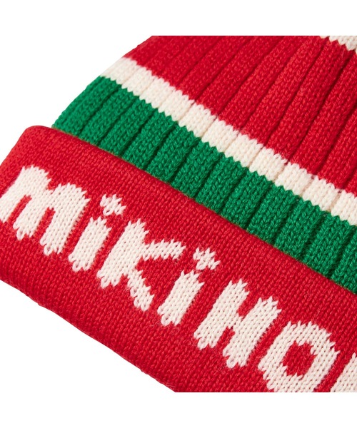 MIKI HOUSE（ミキハウス）の「ロゴニットフード（ニットキャップ/ビーニー・キッズ・マルチ/レッド系その他4・S(46-52cm)/M(52-56cm)）」の5枚目の写真