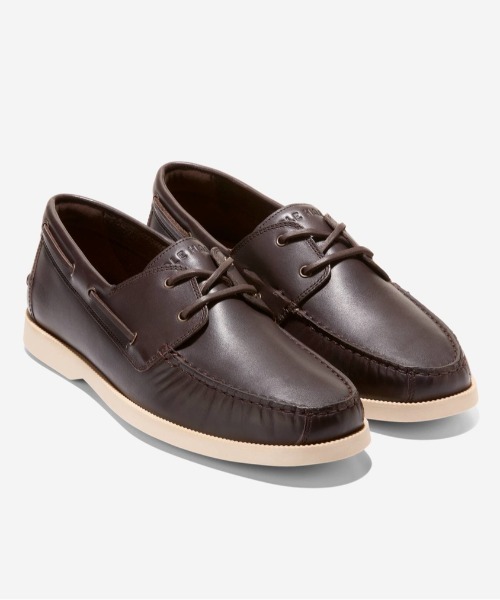 COLE HAAN(コールハーン)の「グランドプラス ボウサイド ボートシュー mens(モカシン/デッキシューズ・メンズ・ブラウン・9.5/8.5/9/10/8/7.5)」の2枚目の写真