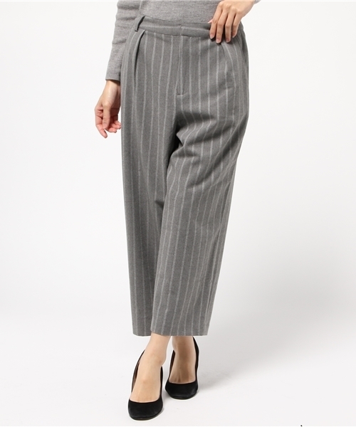 Discoat Parisien（ディスコートパリシアン）の「起毛ストライプワイドパンツ（その他パンツ・レディース・グレー/ネイビー/ブラック・MEDIUM/LARGE）」の3枚目の写真