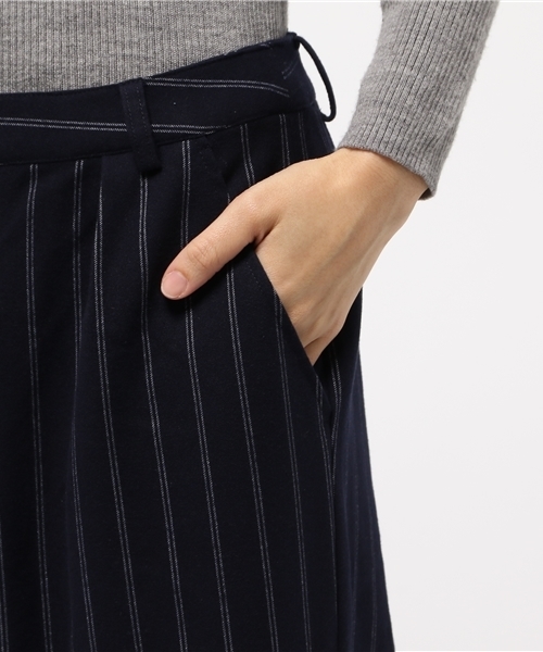 Discoat Parisien（ディスコートパリシアン）の「起毛ストライプワイドパンツ（その他パンツ・レディース・グレー/ネイビー/ブラック・MEDIUM/LARGE）」の8枚目の写真
