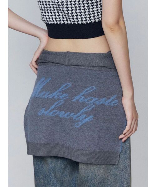 EMODA（エモダ）の「マルチウェイニットロゴベルト（ベルト・レディース・グレー/ブラック・FREE）」の2枚目の写真