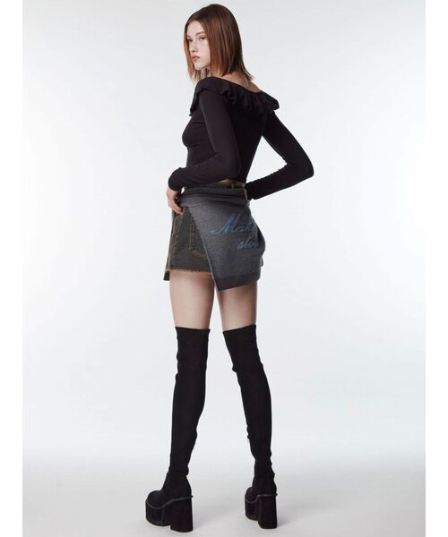 EMODA（エモダ）の「マルチウェイニットロゴベルト（ベルト・レディース・グレー/ブラック・FREE）」の16枚目の写真