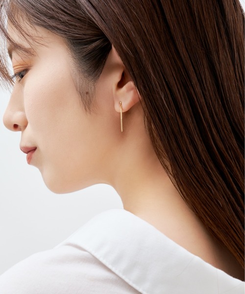 Jewel closet by L&Co.（ジュエルクローゼットバイエルアンドコー）の「K18 ピアス（ピアス（両耳用）・レディース・イエローゴールド・FREE）」の5枚目の写真