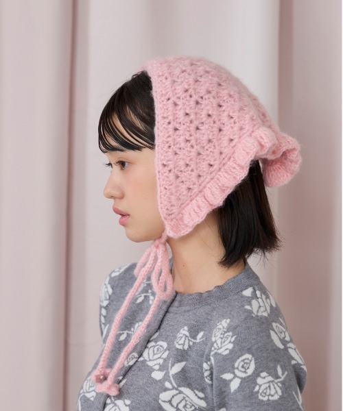 kaorinomori（カオリノモリ）の「kaorinomori ラブルバブーシュカ / カオリノモリ（ハット・レディース・ブラック/ピンク/ホワイト・FREE）」の17枚目の写真