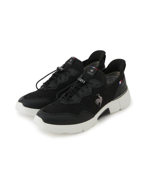 le coq sportif（ルコックスポルティフ）の「【le coq sportif/ルコックスポルティフ】【はっ水】ニットスニーカー(LCS ロワール)（スニーカー・レディース・ホワイト/ブラック・24.5cm/24.0cm/23.5cm）」の5枚目の写真