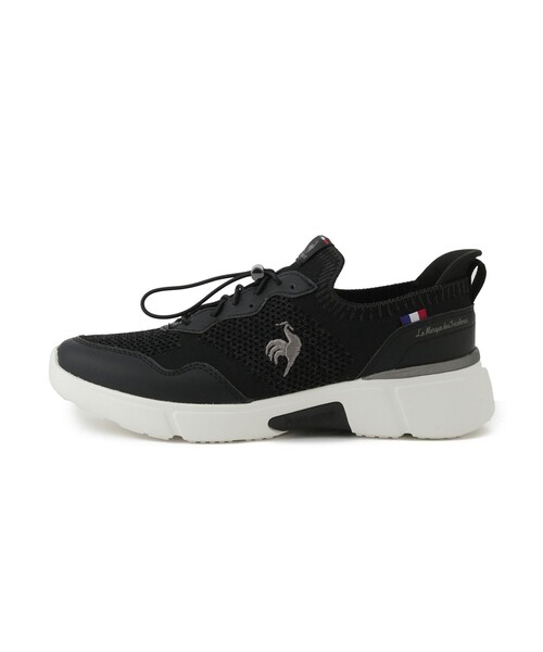 le coq sportif（ルコックスポルティフ）の「【le coq sportif/ルコックスポルティフ】【はっ水】ニットスニーカー(LCS ロワール)（スニーカー・レディース・ホワイト/ブラック・24.5cm/24.0cm/23.5cm）」の6枚目の写真