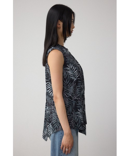 AZUL by moussy(アズールバイマウジー)の「C/T冷感アシメギャザートップス(Tシャツ/カットソー・レディース・ブラック/ブラック系その他/ライトグレー・FREE)」の21枚目の写真