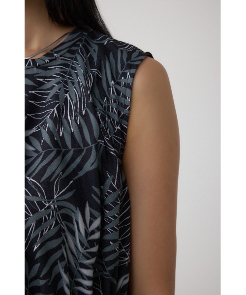 AZUL by moussy(アズールバイマウジー)の「C/T冷感アシメギャザートップス(Tシャツ/カットソー・レディース・ブラック/ブラック系その他/ライトグレー・FREE)」の18枚目の写真