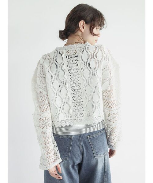 FIKA.(フィーカ)の「Cotton lace bolero(その他トップス・レディース・ブラック/ホワイト・MEDIUM)」の17枚目の写真