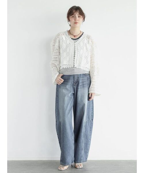 FIKA.(フィーカ)の「Cotton lace bolero(その他トップス・レディース・ブラック/ホワイト・MEDIUM)」の19枚目の写真