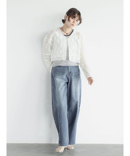 FIKA.(フィーカ)の「Cotton lace bolero(その他トップス・レディース・ブラック/ホワイト・MEDIUM)」の20枚目の写真