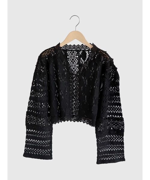 FIKA.(フィーカ)の「Cotton lace bolero(その他トップス・レディース・ブラック/ホワイト・MEDIUM)」の22枚目の写真