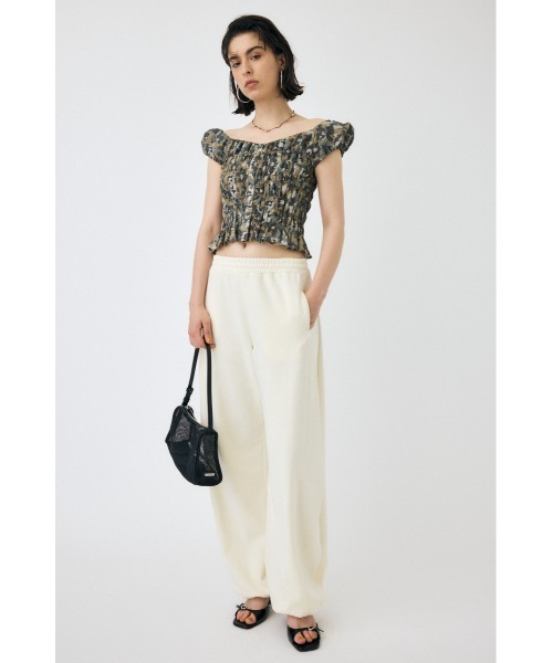 MOUSSY オープンネックギャザーブラウス MOUSSY | OPEN NECK GATHER ブラウス (シャツ・ブラウス ) |SHEL