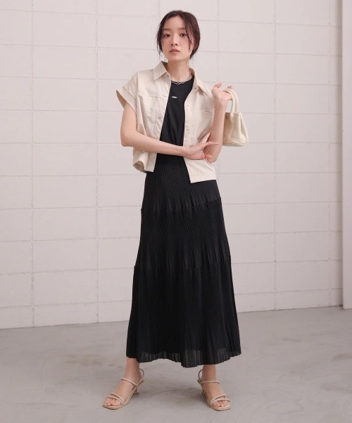 Bab（バブ）の「ロゴプレート付アメスリタンクトップ（タンクトップ・レディース・アイボリー/モカ・FREE）」の8枚目の写真