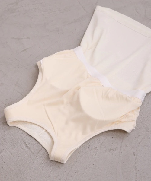 Bab（バブ）の「ロゴプレート付アメスリタンクトップ（タンクトップ・レディース・アイボリー/モカ・FREE）」の9枚目の写真