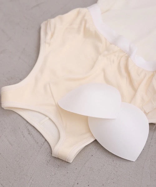 Bab（バブ）の「ロゴプレート付アメスリタンクトップ（タンクトップ・レディース・アイボリー/モカ・FREE）」の10枚目の写真