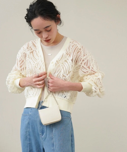 Bab（バブ）の「ロゴプレート付アメスリタンクトップ（タンクトップ・レディース・アイボリー/モカ・FREE）」の17枚目の写真