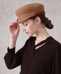 新品アナイ♡配色ハット 新品アナイ♡配色ハット セール】 ◇配色ハット （ハット