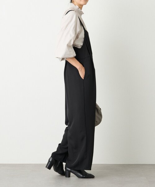 BEARDSLEY（ビアズリー）の「トロミサロペット（サロペット/オーバーオール・レディース・ブラック・FREE）」の5枚目の写真