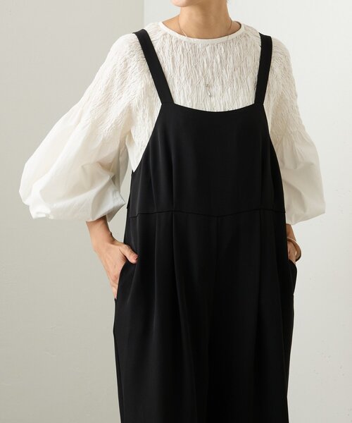 BEARDSLEY（ビアズリー）の「トロミサロペット（サロペット/オーバーオール・レディース・ブラック・FREE）」の21枚目の写真