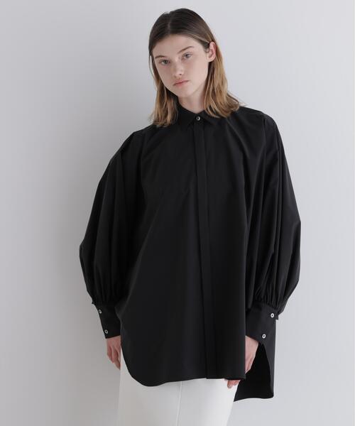 LE PHIL（ルフィル）の「SOLOTEXブロードバックギャザーブラウス（シャツ/ブラウス・レディース・グリーン系その他/ホワイト/ブラウン/ブルー/ブラック・F）」の3枚目の写真