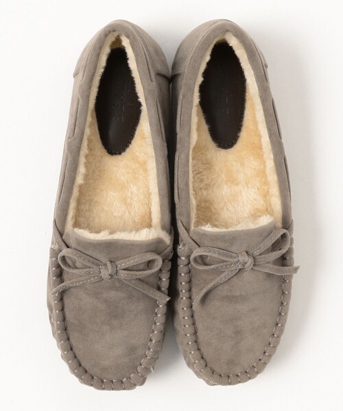 BEAMS HEART（ビームスハート）の「フェイクファー モカシン（モカシン/デッキシューズ・レディース・ブラック/グレー/ベージュ・MEDIUM/SMALL/LARGE）」の12枚目の写真