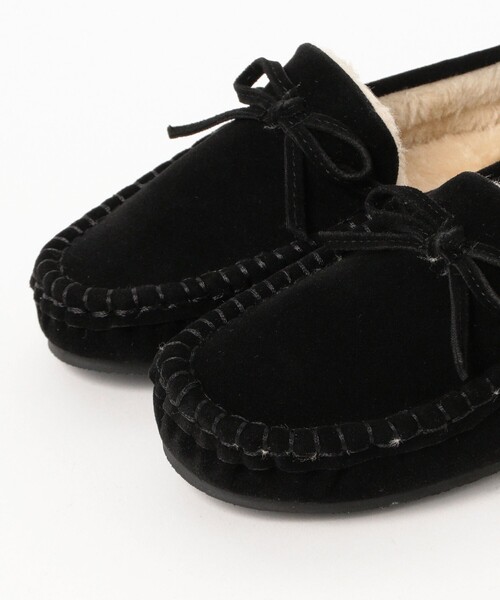 BEAMS HEART（ビームスハート）の「フェイクファー モカシン（モカシン/デッキシューズ・レディース・ブラック/グレー/ベージュ・MEDIUM/SMALL/LARGE）」の15枚目の写真