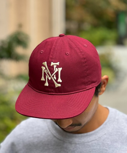 MAGIC NUMBER（マジック ナンバー）の「【MAGIC NUMBER】BONES EMBLEM FLAT VISOR LOW CAP（キャップ・メンズ・バーガンディー/ブラック/ネイビー・FREE）」の3枚目の写真