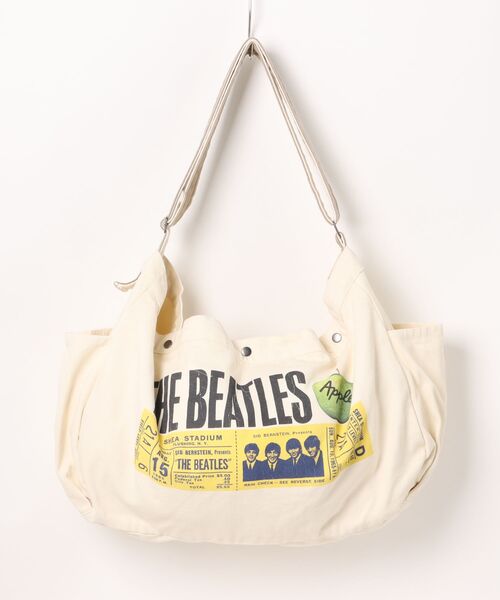The Beatles（ザビートルズ）の「The Beatles / ビートルズ プリント ショルダーバッグ コットンキャンバス チケットモチーフ / American Tour 1964（ショルダーバッグ・メンズ・ブルー/アイボリー/アイボリー系/ベージュ・FREE）」の3枚目の写真