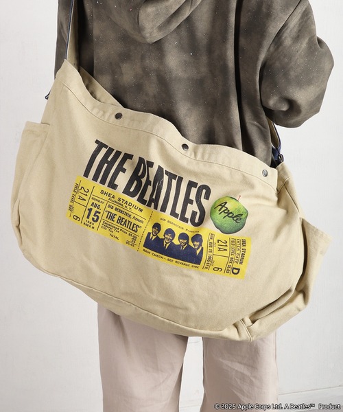 The Beatles（ザビートルズ）の「The Beatles / ビートルズ プリント ショルダーバッグ コットンキャンバス チケットモチーフ / American Tour 1964（ショルダーバッグ・メンズ・ブルー/アイボリー/アイボリー系/ベージュ・FREE）」の2枚目の写真