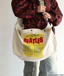 The Beatles（ザビートルズ）の「The Beatles / ビートルズ プリント ショルダーバッグ コットンキャンバス チケットモチーフ / American Tour 1964（ショルダーバッグ・メンズ）」