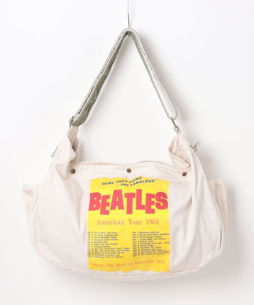 The Beatles（ザビートルズ）の「The Beatles / ビートルズ プリント ショルダーバッグ コットンキャンバス チケットモチーフ / American Tour 1964（ショルダーバッグ・メンズ・ブルー/アイボリー/アイボリー系/ベージュ・FREE）」の13枚目の写真