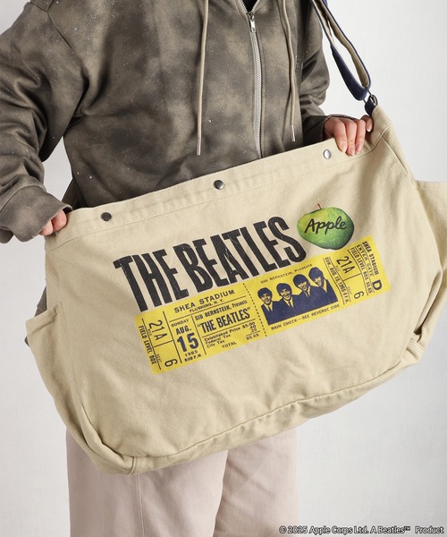 The Beatles（ザビートルズ）の「The Beatles / ビートルズ プリント ショルダーバッグ コットンキャンバス チケットモチーフ / American Tour 1964（ショルダーバッグ・メンズ・ブルー/アイボリー/アイボリー系/ベージュ・FREE）」の16枚目の写真