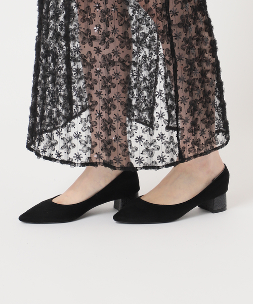 U by SPICK&SPAN(ユーバイスピックアンドスパン)の「フラワーチュールシアースカート(スカート・レディース・ホワイト/ブラック・FREE)」の8枚目の写真