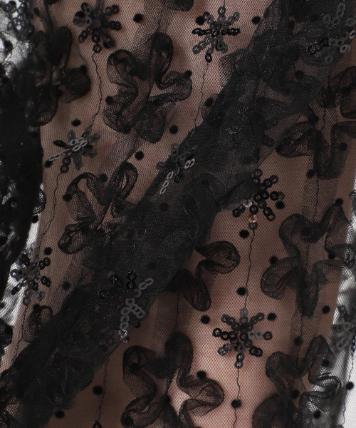 U by SPICK&SPAN(ユーバイスピックアンドスパン)の「フラワーチュールシアースカート(スカート・レディース・ホワイト/ブラック・FREE)」の12枚目の写真