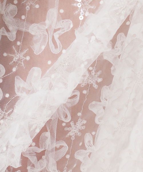 U by SPICK&SPAN(ユーバイスピックアンドスパン)の「フラワーチュールシアースカート(スカート・レディース・ホワイト/ブラック・FREE)」の14枚目の写真