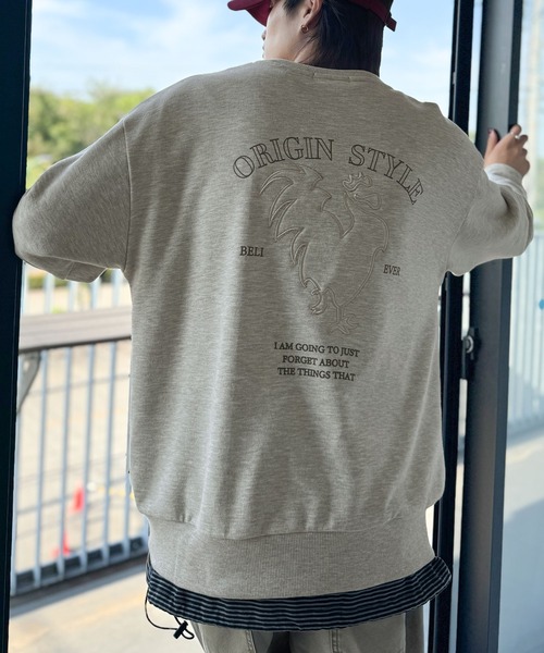 Classical Origin(クラシカルオリジン)の「「背中で魅せる。」ルースターバック刺繍スウェットトレーナー/Rooster Back Embroidered Sweat Trainer(スウェット・メンズ・杢グレー/ブラック・LARGE/MEDIUM/SMALL)」の18枚目の写真