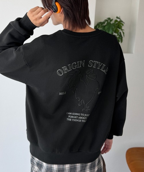 Classical Origin(クラシカルオリジン)の「「背中で魅せる。」ルースターバック刺繍スウェットトレーナー/Rooster Back Embroidered Sweat Trainer(スウェット・メンズ・杢グレー/ブラック・LARGE/MEDIUM/SMALL)」の21枚目の写真