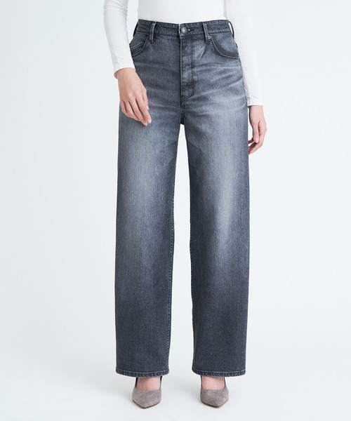 YANUK（ヤヌーク）の「ワイドストレート"LILITH"（デニムパンツ・レディース・グレー・21inch/22inch/23inch/24inch/25inch/26inch/27inch）」の4枚目の写真