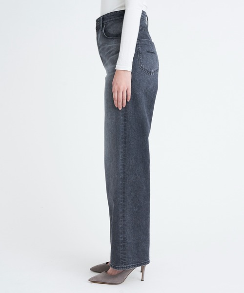 YANUK（ヤヌーク）の「ワイドストレート"LILITH"（デニムパンツ・レディース・グレー・21inch/22inch/23inch/24inch/25inch/26inch/27inch）」の5枚目の写真