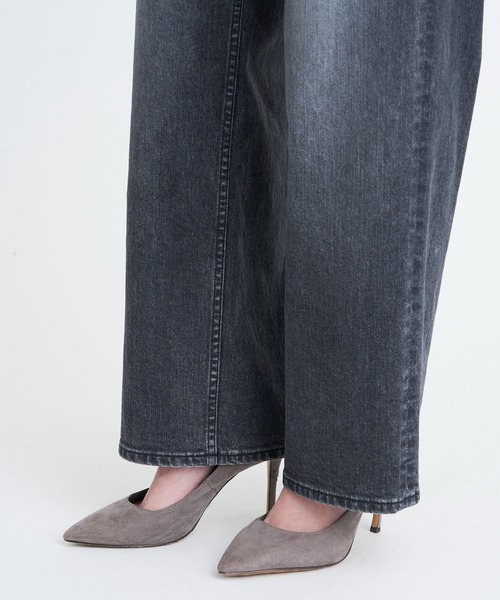 YANUK（ヤヌーク）の「ワイドストレート"LILITH"（デニムパンツ・レディース・グレー・21inch/22inch/23inch/24inch/25inch/26inch/27inch）」の11枚目の写真